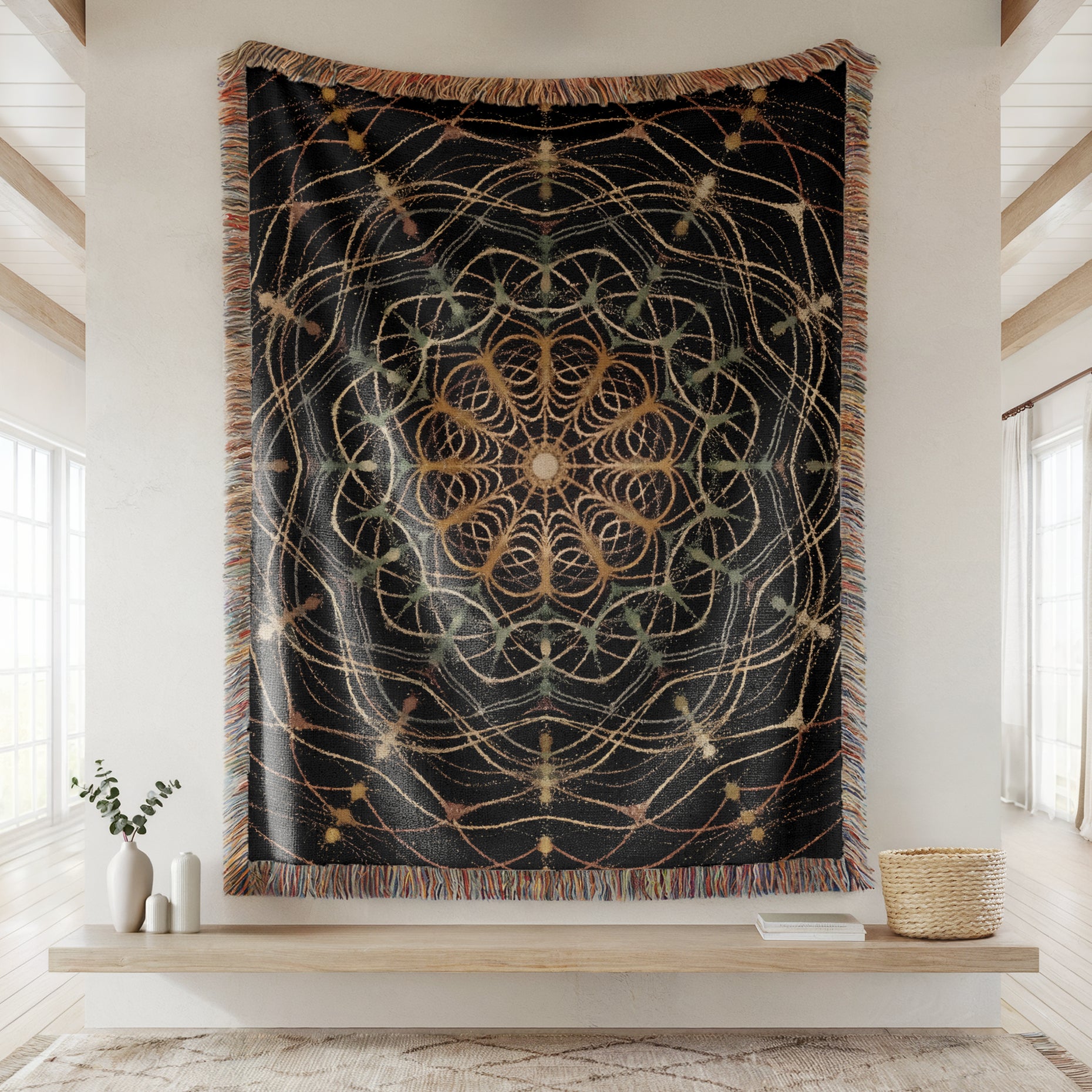 Cymatics No. 4 — Woven Blanket