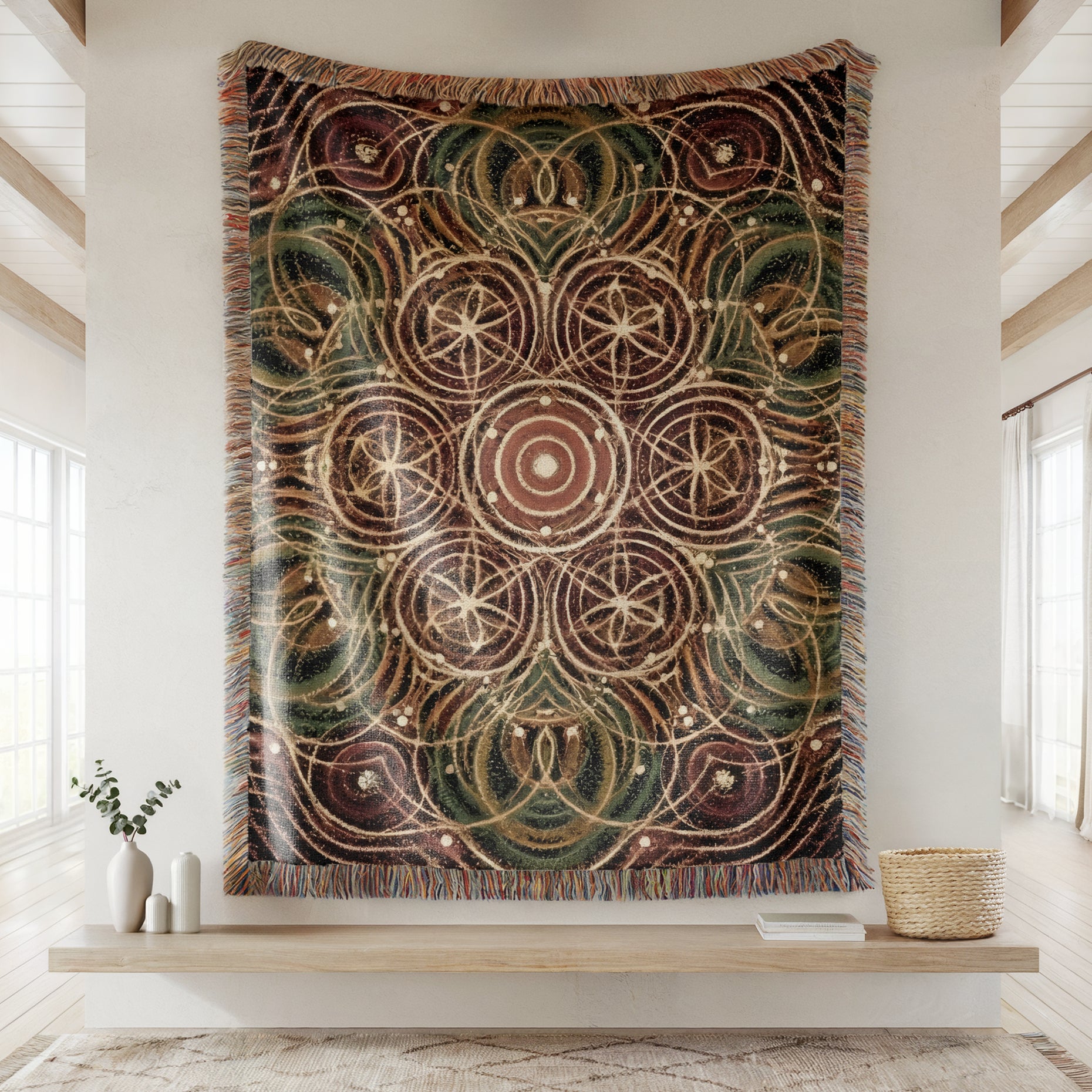 Cymatics No. 9 — Woven Blanket