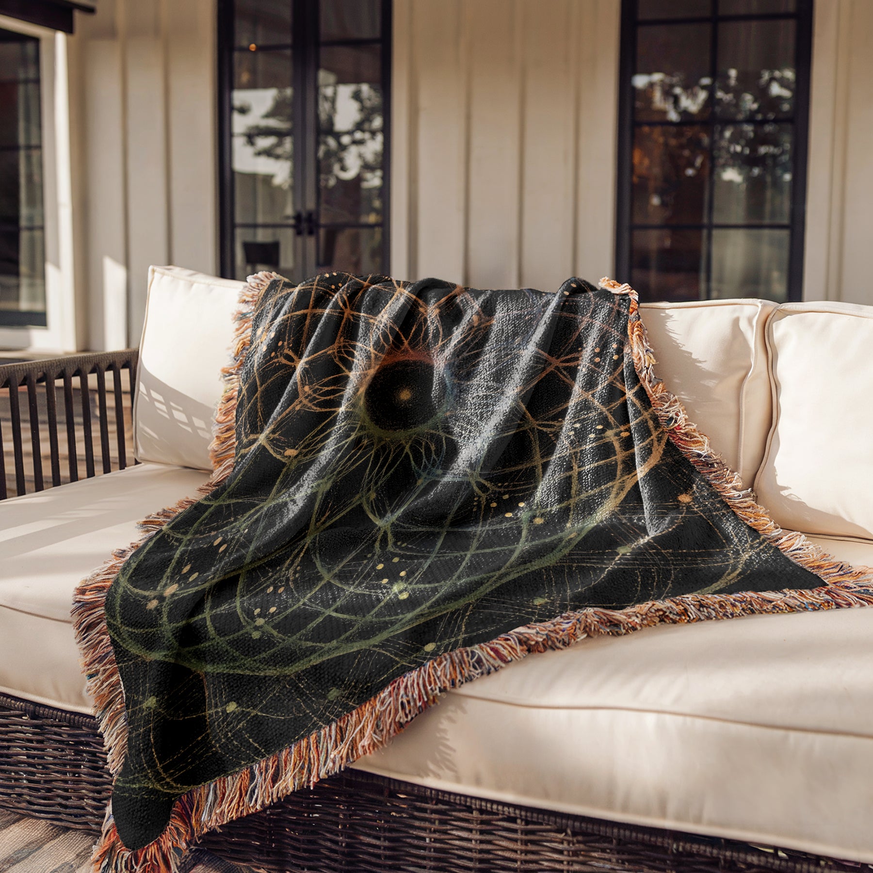 Cymatics No. 18 — Woven Blanket