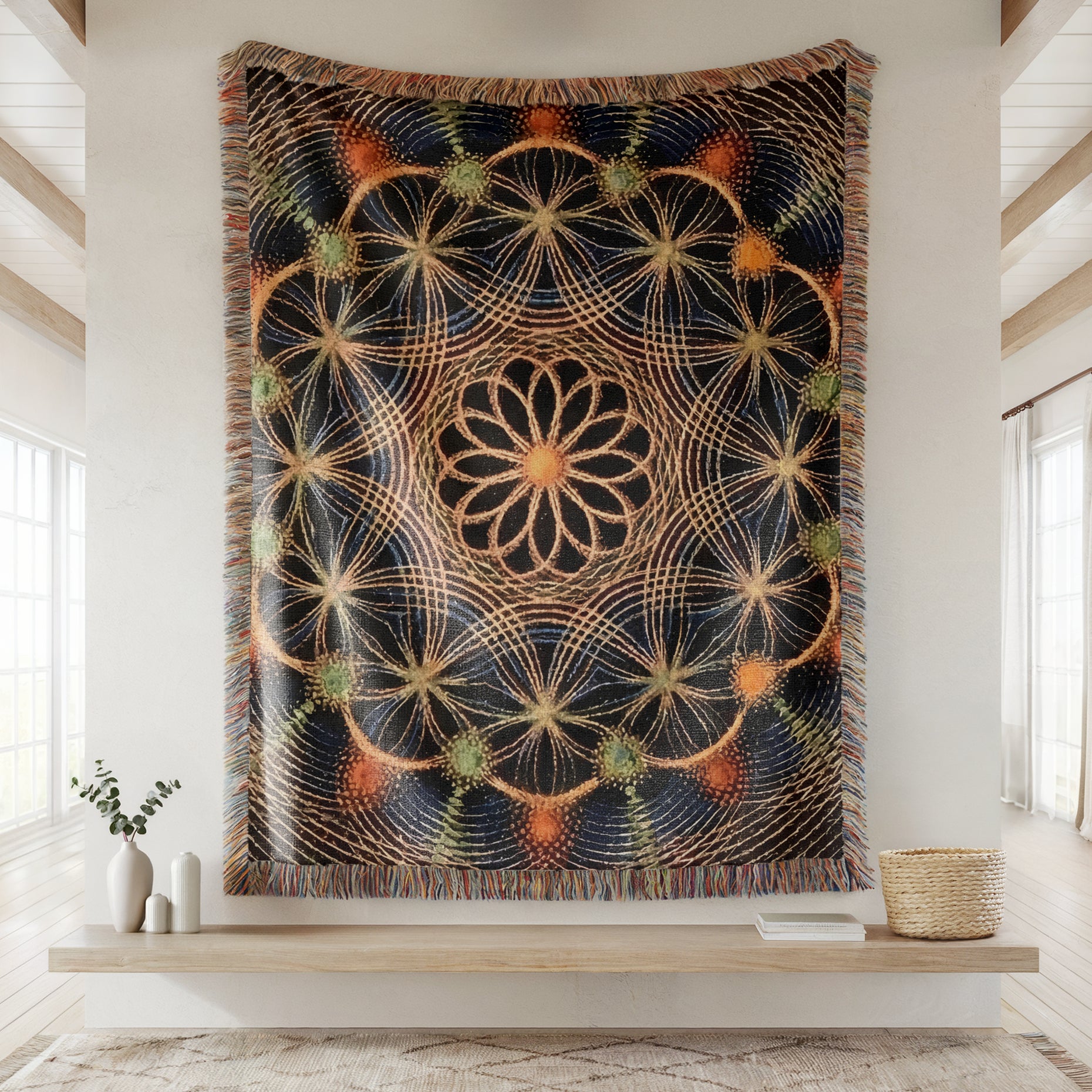 Cymatics No. 13 — Woven Blanket