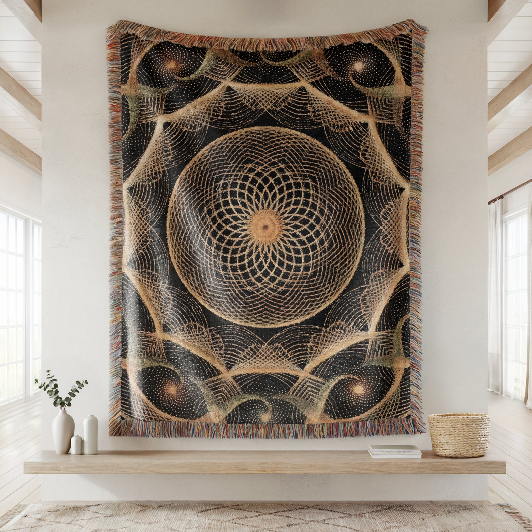 Cymatics No. 14 — Woven Blanket