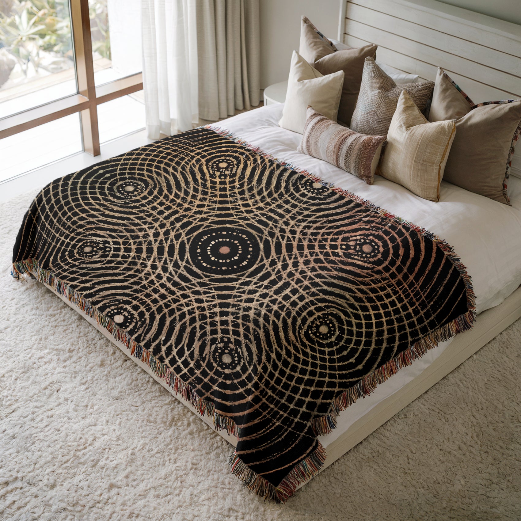 Cymatics No. 7 — Woven Blanket