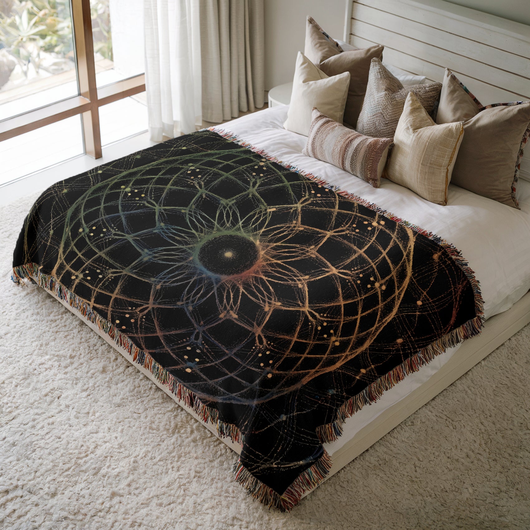 Cymatics No. 18 — Woven Blanket