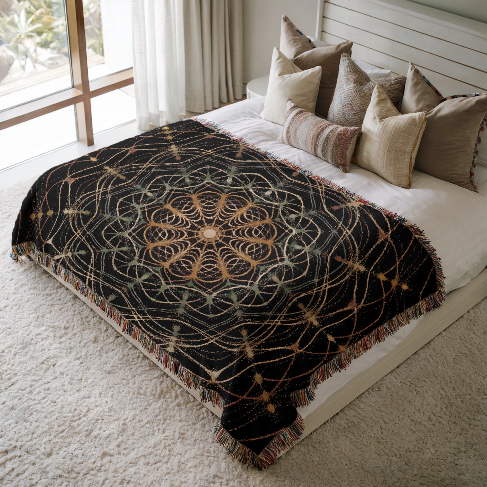 Cymatics No. 4 — Woven Blanket